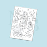 Load image into Gallery viewer, Coloring Page – Floral dream