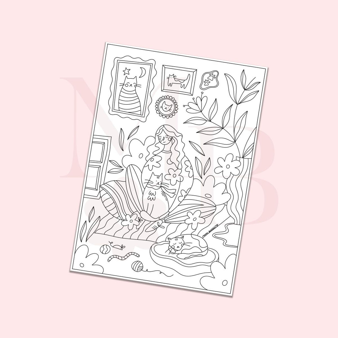 Coloring Page – Lovely Room