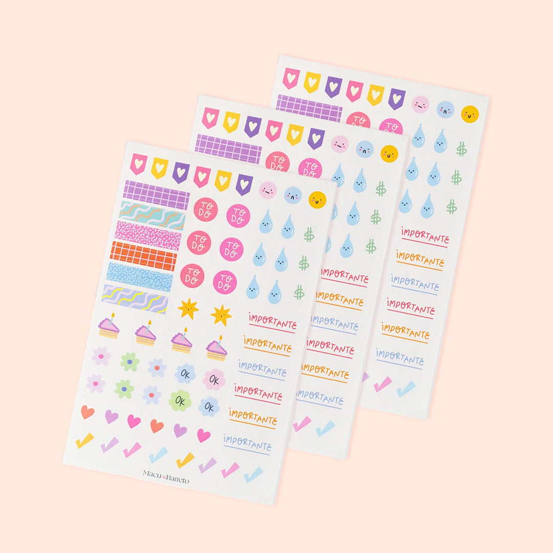 Pack Stickers para planner